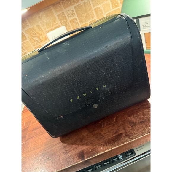 Vintage Zenith H503Y Vacuum Tube Portable Radio - 1950s - not working - Picture 4 of 12